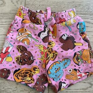 Disney Pink Snack-Themed Kids Shorts